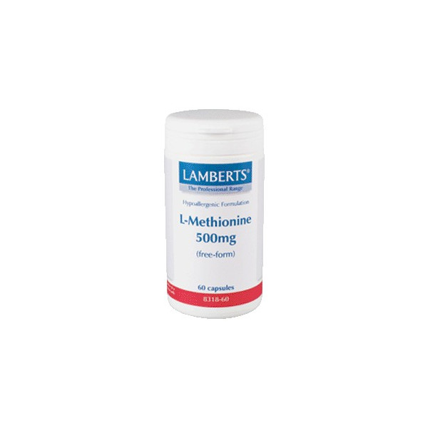 Comprar online METIONINA 500 MG 60 CAP LAMBERTS - Farmacia Coliseum