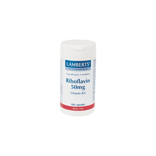 Comprar online RIBOFLAVINA (VITAMINA B-2) 50 MG 100 CAP LAMBERTS