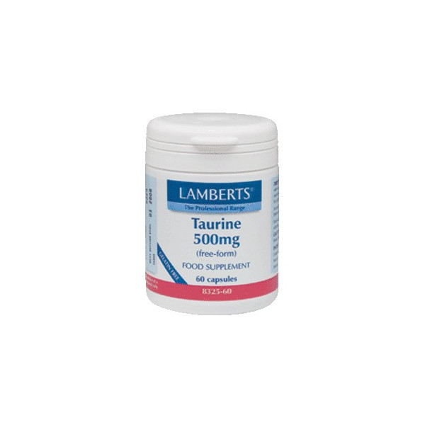 Comprar online TAURINA 500 MG 60 CAP LAMBERTS - Farmacia Coliseum