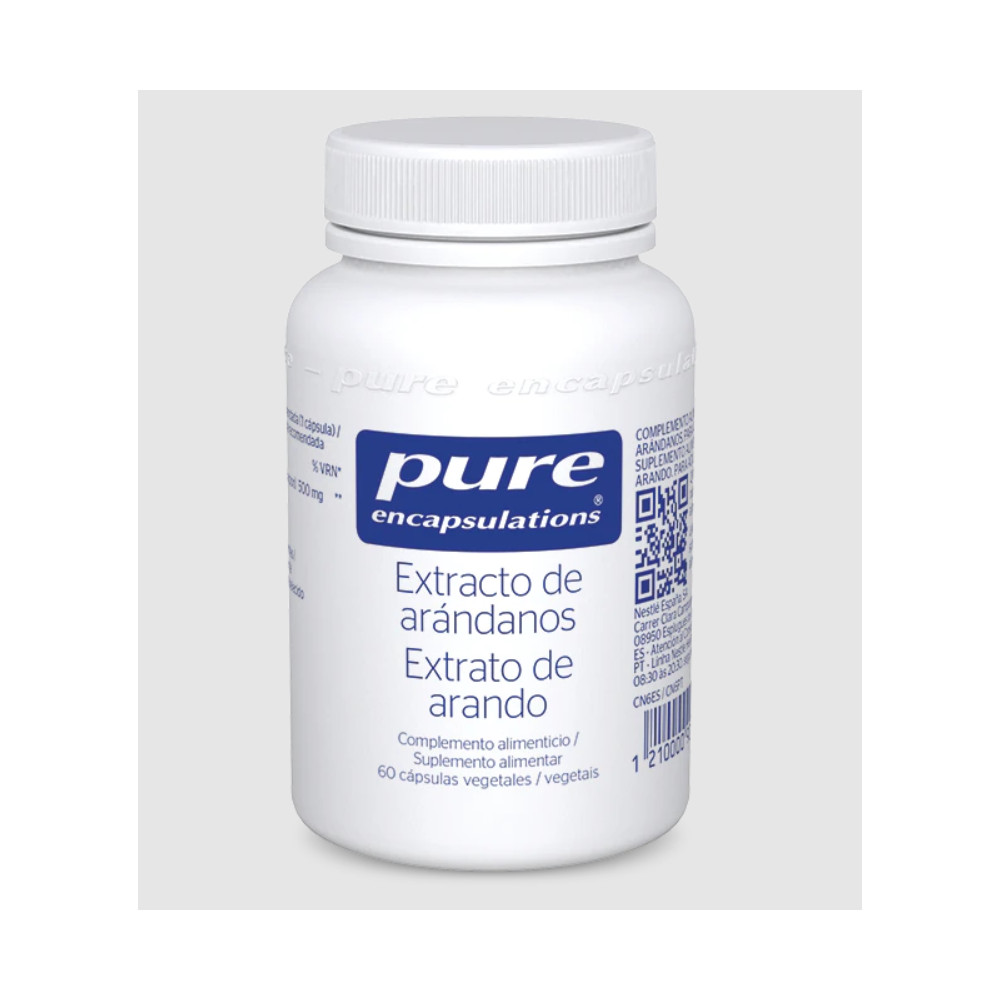 Comprar online ARANDANOS EXT 60 CAP PURE ENCAPSULATIONS - Farmacia Coliseum