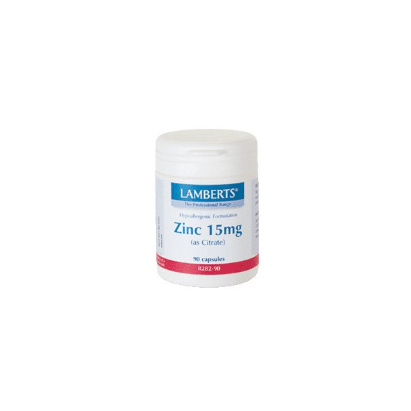 Comprar ZINC CITRATO 15 MG 90 COMP LAMBERTS online - Coliseum