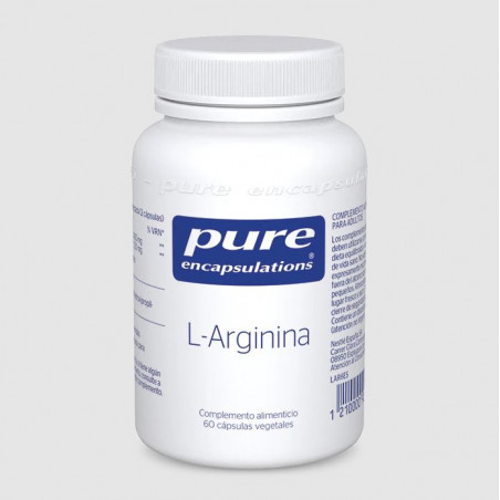 Comprar online ARGININA 60 CAP PURE ENCAPSULATIONS - Farmacia Coliseum
