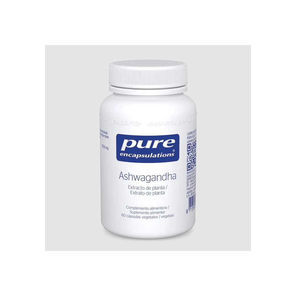 Comprar ASHWAGANDHA 60 CAP PURE ENCAPSULATIONS - Farmacia Coliseum