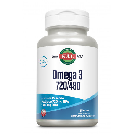 Comprar online OMEGA 3 720/480 60 PERLAS KAL SOLARAY - Coliseum