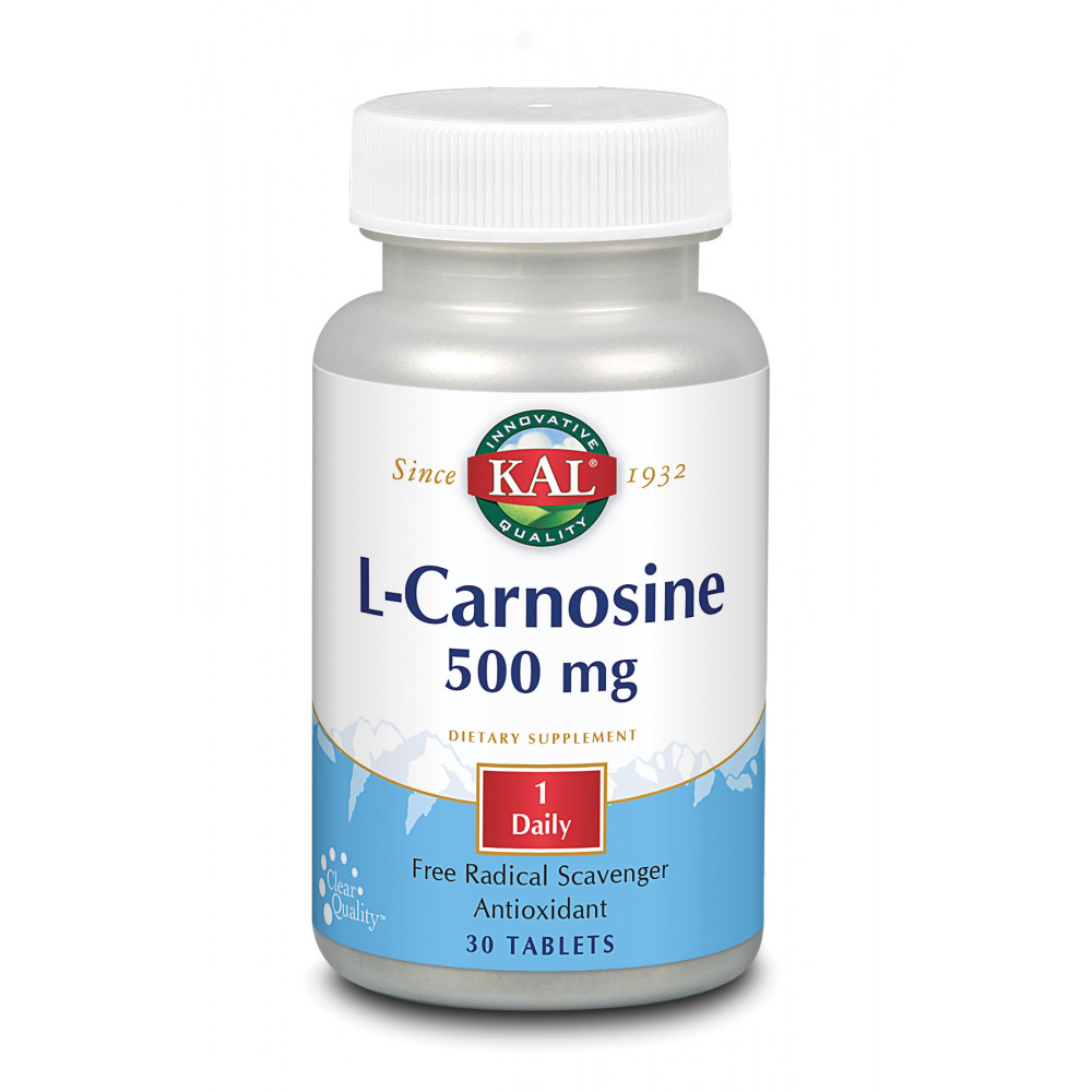 Comprar CARNOSINA 500 MG 30 CAP KAL SOLARAY online - Farmacia Coliseum