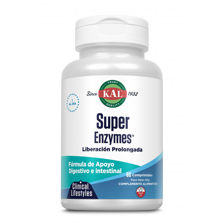 Comprar online SUPER ENZYMES 60 COMP. ACCION PROLONGADA KAL