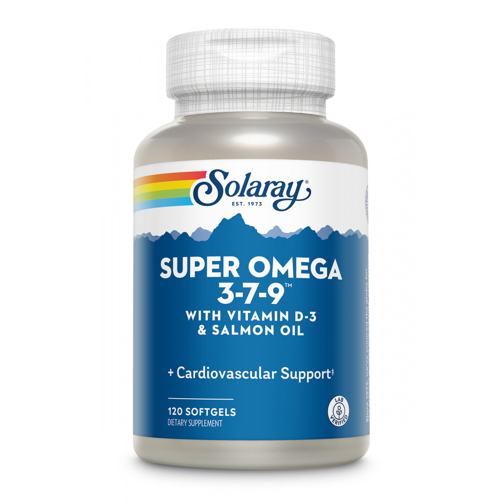 Comprar SUPER OMEGA 379 CON VIT D3 120 CAP SOLARAY online - Coliseum