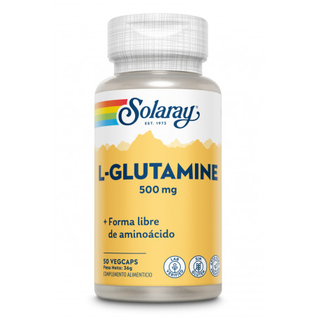 Comprar online GLUTAMINA 500 MG 50 CAP SOLARAY - Farmacia Coliseum