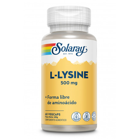 Comprar LISINA 500 MG 60 CAP SOLARAY online - Farmacia Coliseum
