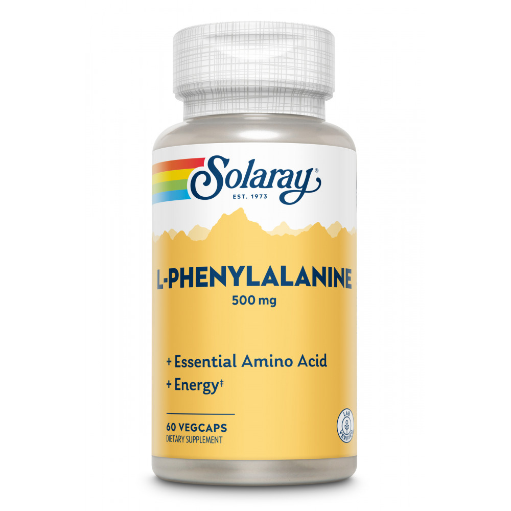 Comprar FENILALANINA 500 MG 60 CAP SOLARAY online - Farmacia Coliseum
