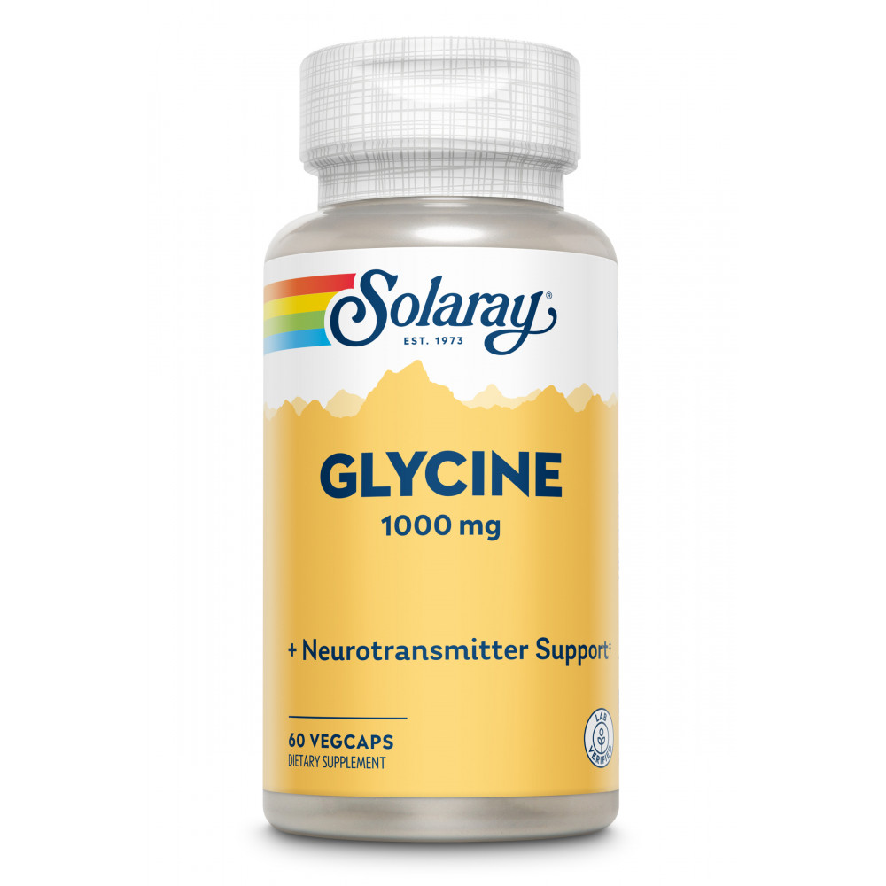 Comprar GLYCINE 1000MG 60 CAP VEG SOLARAY online - Farmacia Coliseum
