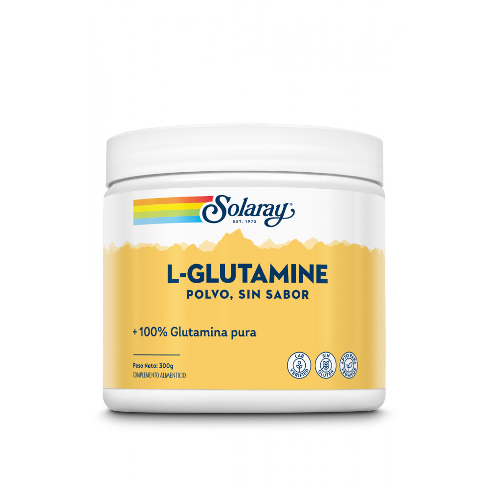 Comprar L-GLUTAMINA POLVO 300G SABOR NEUTRO SOLARAY online - Coliseum