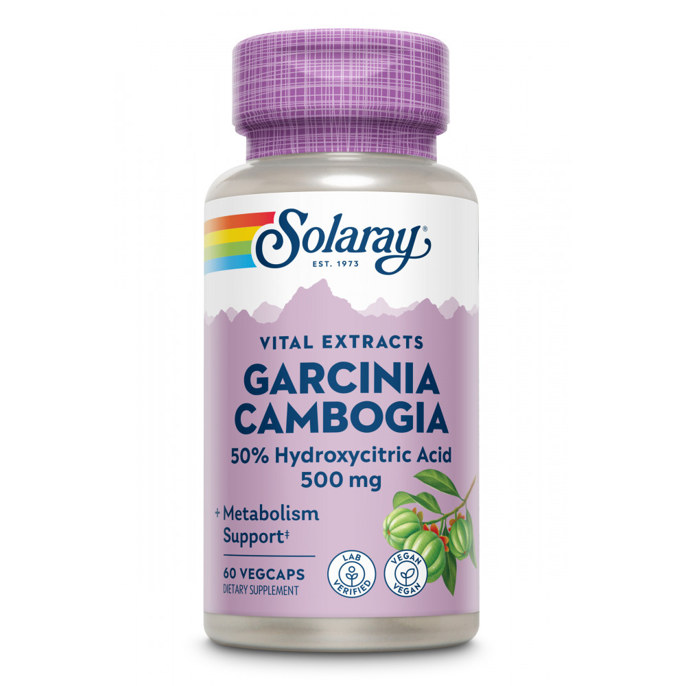 Comprar online GARCINIA CAMBOGIA 500 MG 60 CAP VEG SOLARAY - Coliseum
