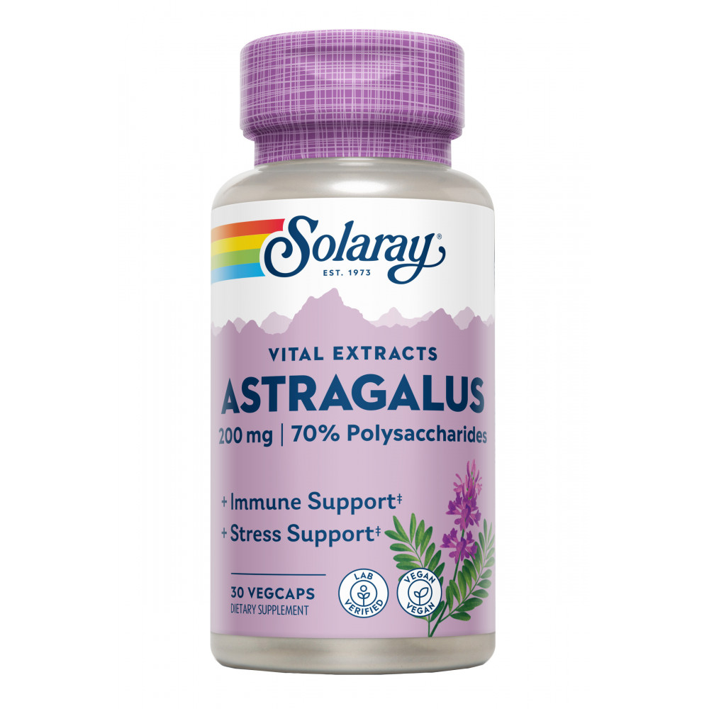 Comprar online ASTRAGALUS ROOT EXTRACT 200MG 30 CAP VEG SOLARAY