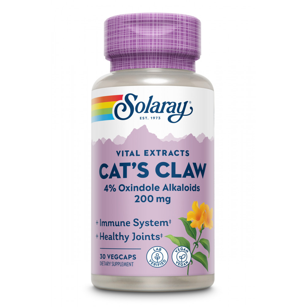 Comprar online UÑA DE GATO (CAT'S CLAW) 200 MG 30 CAP SOLARAY