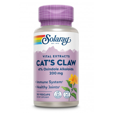 Comprar online UÑA DE GATO (CAT'S CLAW) 200 MG 30 CAP SOLARAY