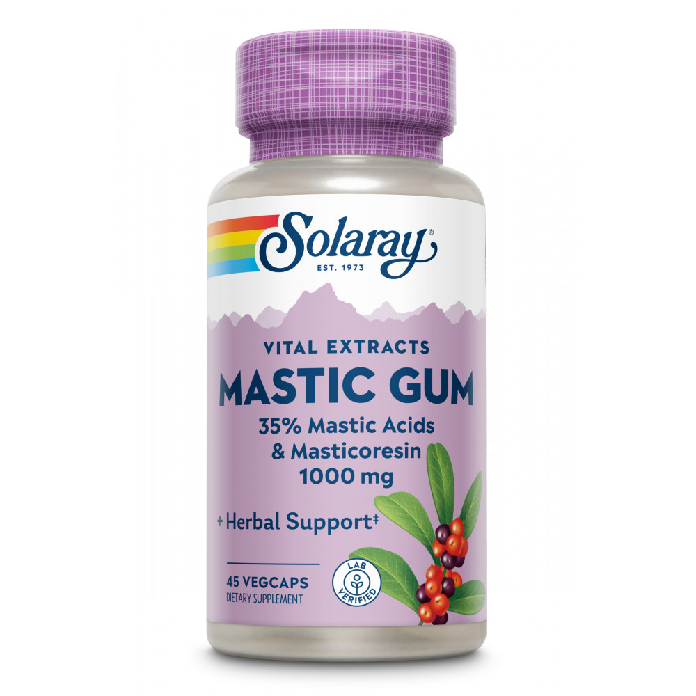 Comprar MASTIC GUM 500MG 45 CAP VEG SOLARAY online - Coliseum