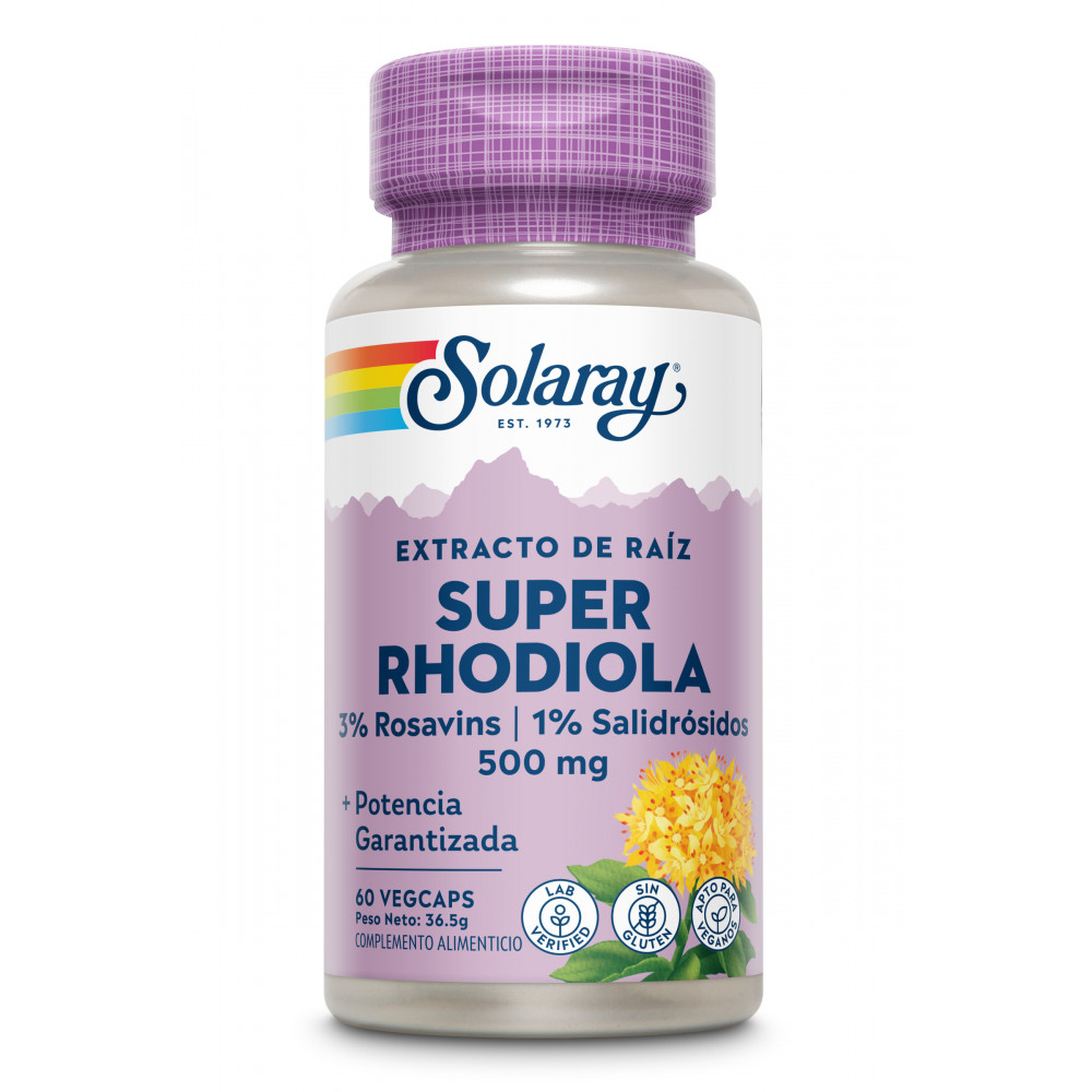 Comprar online SUPER RHODIOLA 500 MG 60 CAP SOLARAY - Coliseum