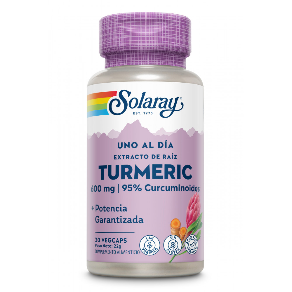 Comprar TURMERIC (CURCUMA) 600 MG 30 CAP SOLARAY online - Coliseum