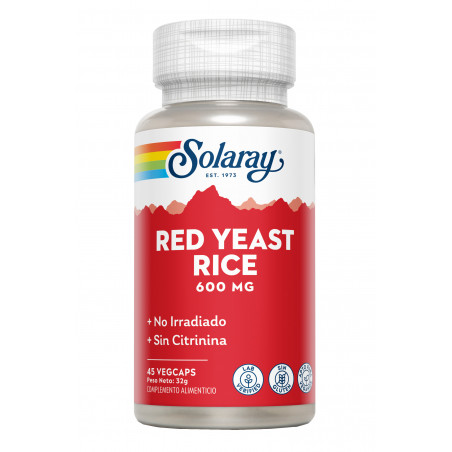 Comprar RED YEAST RICE 45 CAP SOLARAY online - Farmacia Coliseum