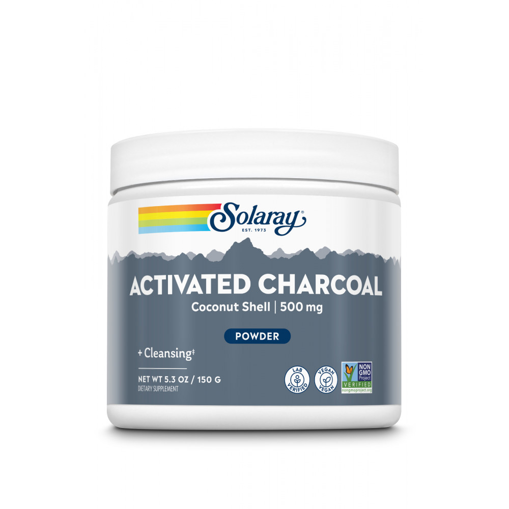 Comprar online CHARCOAL COCONUT ACTIVATED 150 GRAMOS SOLARAY
