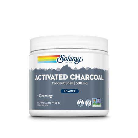 Comprar online CHARCOAL COCONUT ACTIVATED 150 GRAMOS SOLARAY