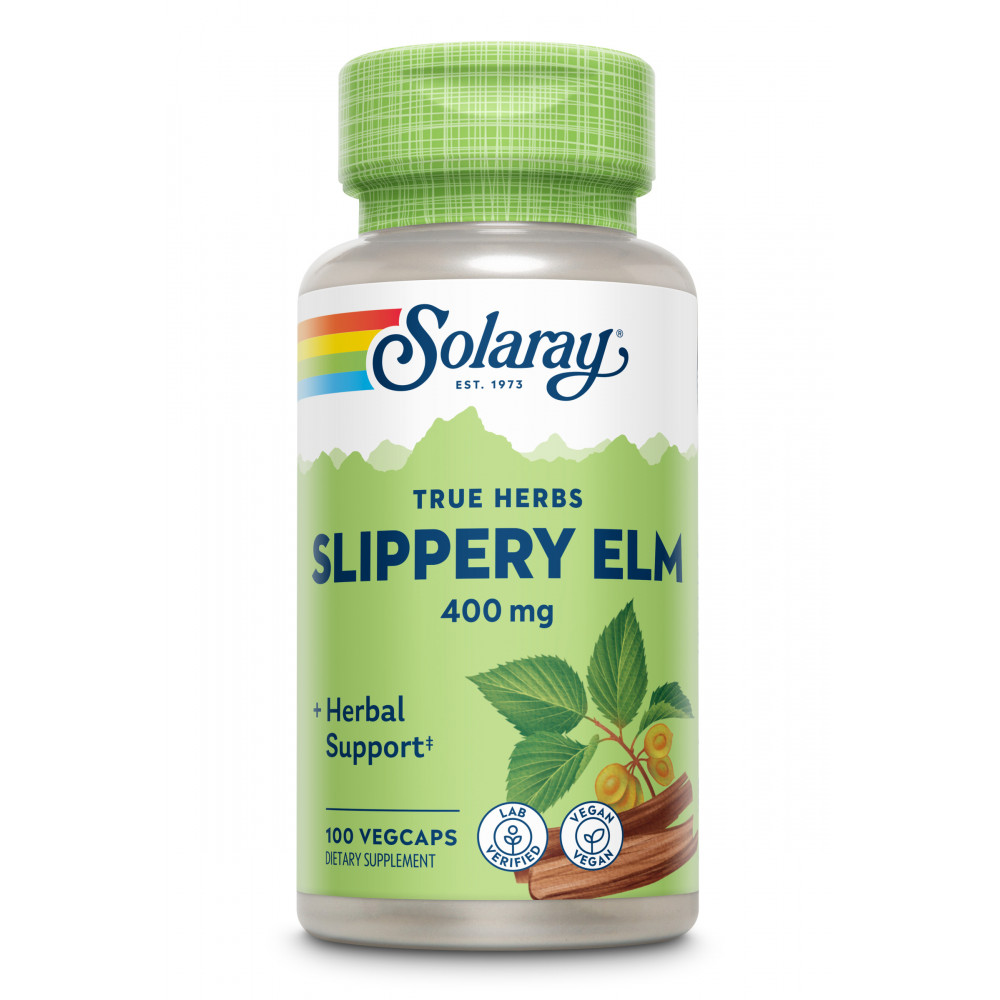 Comprar online SLIPPERY ELM BARK 100 CAP SOLARAY - Farmacia Coliseum