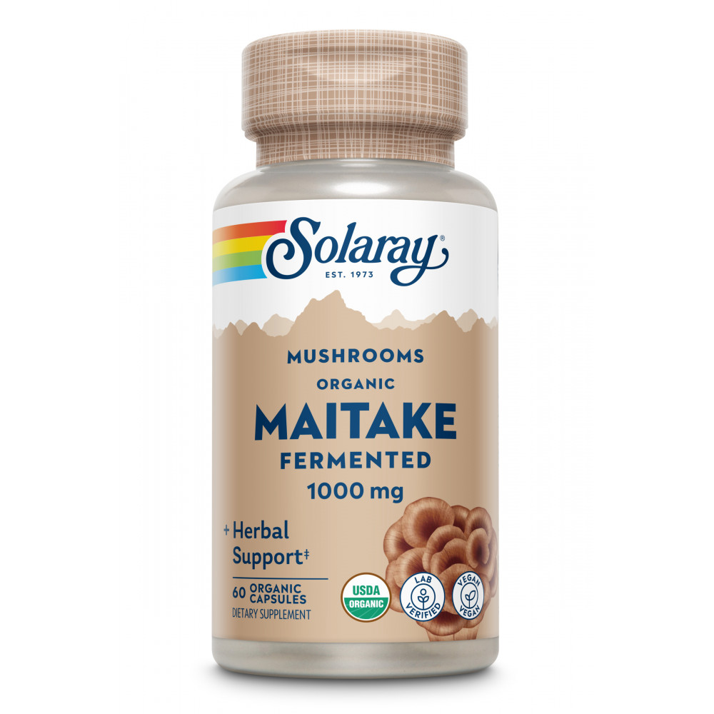 Comprar online MAITAKE 500MG 60 CAP VEG SOLARAY - Farmacia Coliseum