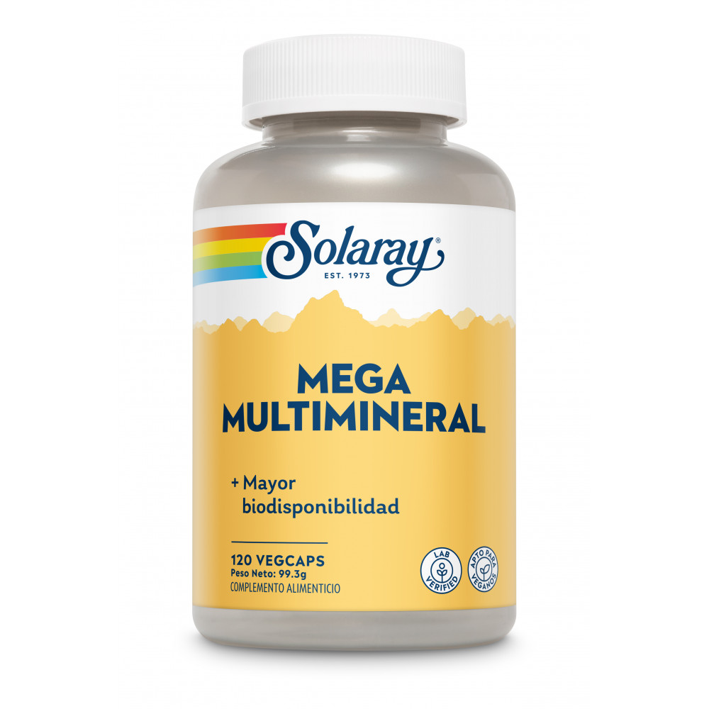 Comprar MEGA MULTI MINERAL 120 CAP SOLARAY online - Farmacia Coliseum