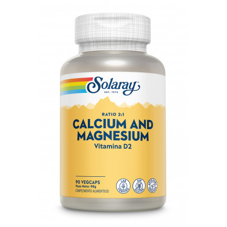 Comprar CALCIO MAGNESIO 90 CAP SOLARAY online - Farmacia Coliseum