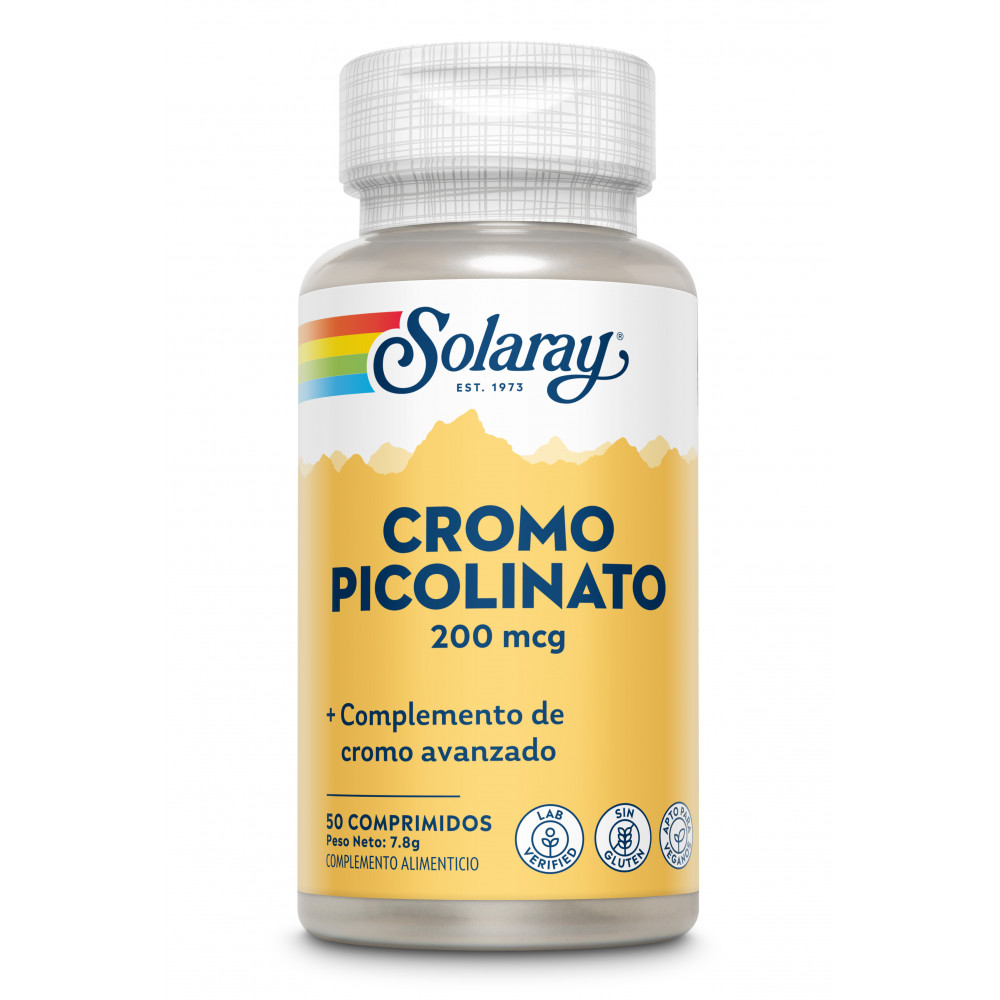 Comprar online CROMO PICOLINATO 200 MCG 50 COMP SOLARAY - Coliseum