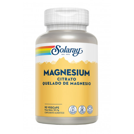 Comprar online MAGNESIO 133 MG 90 CAP SOLARAY - Farmacia Coliseum