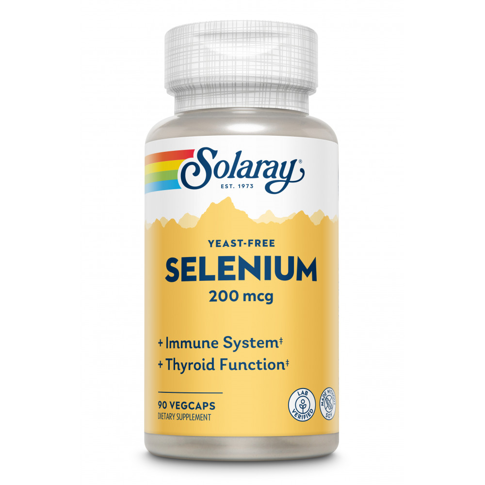 Comprar SELENIO 200 MCG SIN LEVADURA 90 CAP SOLARAY online - Coliseum