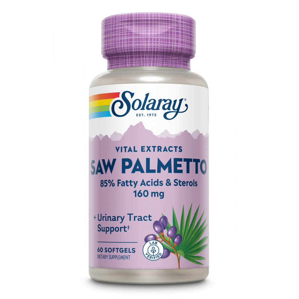 Comprar SAW PALMETTO 160 MG 60 PERLAS SOLARAY online - Coliseum