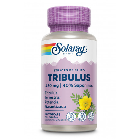 Comprar online TRIBULUS 450 MG 60 CAP SOLARAY - Farmacia Coliseum