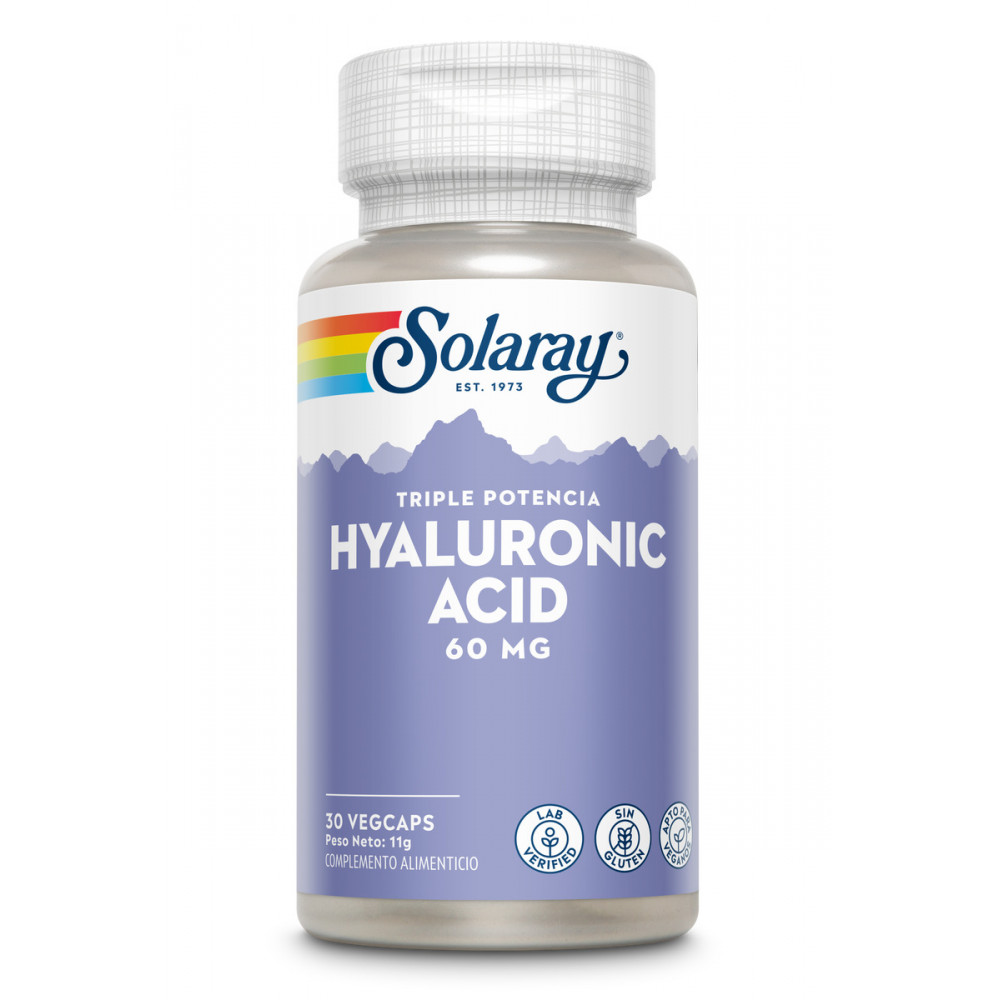 Comprar online HYALURONIC ACID 60 MG 30 CAP SOLARAY - Coliseum