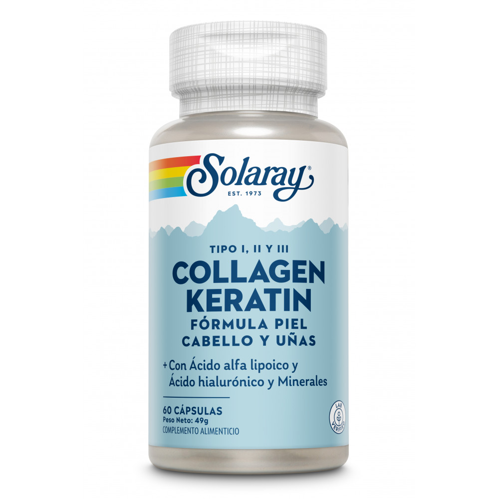 Comprar online COLLAGEN KERATIN 60 CAP SOLARAY - Farmacia Coliseum