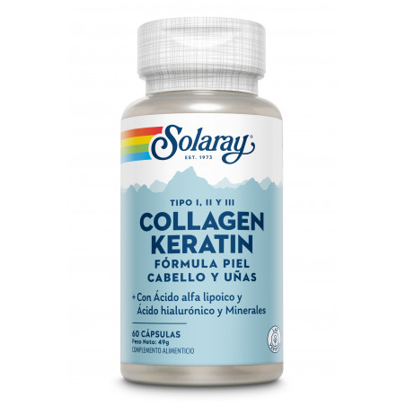 Comprar online COLLAGEN KERATIN 60 CAP SOLARAY - Farmacia Coliseum