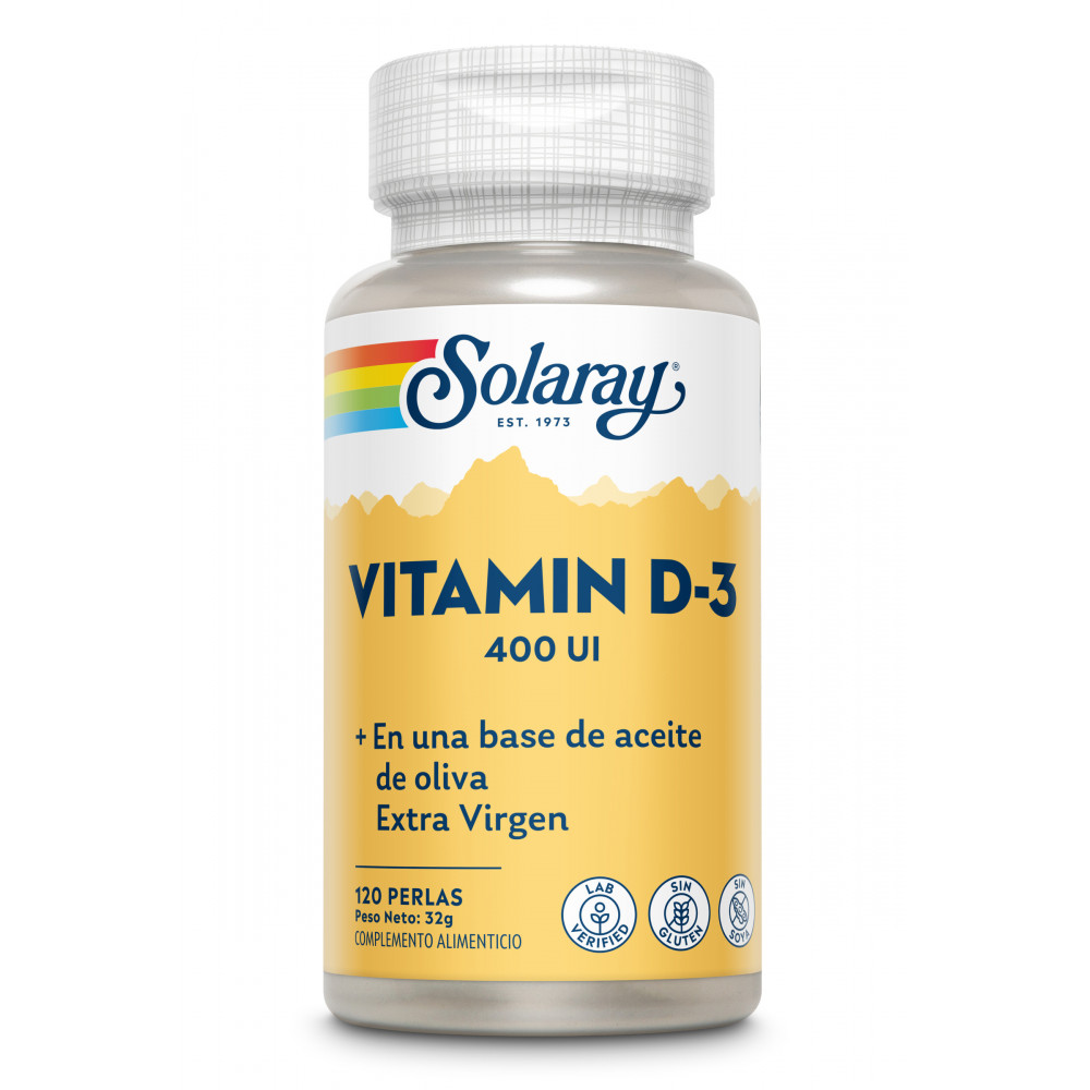 Comprar online VITAMINA D 400 UI 120 CAP SOLARAY - Farmacia Coliseum