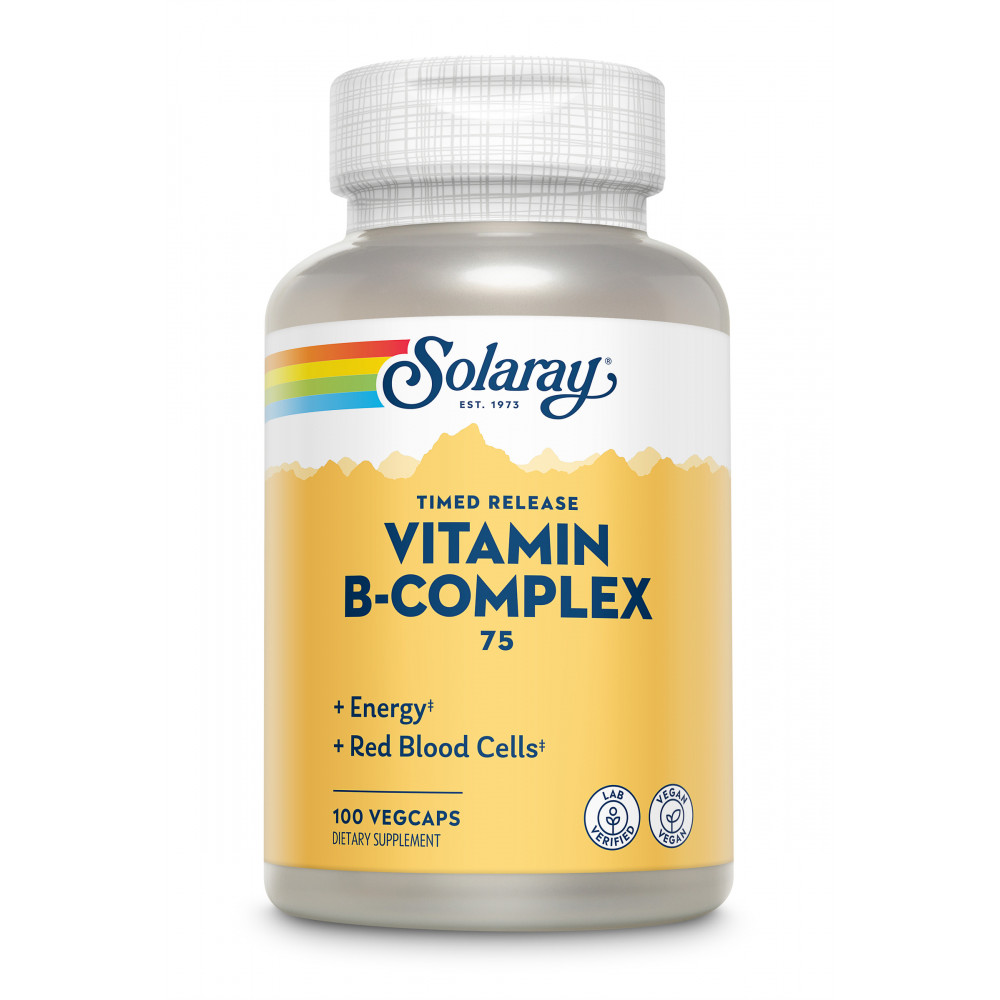 Comprar B COMPLEX 75 RETARD 100 CAP SOLARAY online - Coliseum