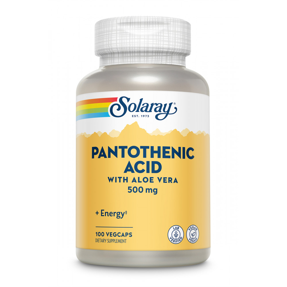Comprar PANTOTENIC ACID 500 MG 100 CAP SOLARAY online - Coliseum