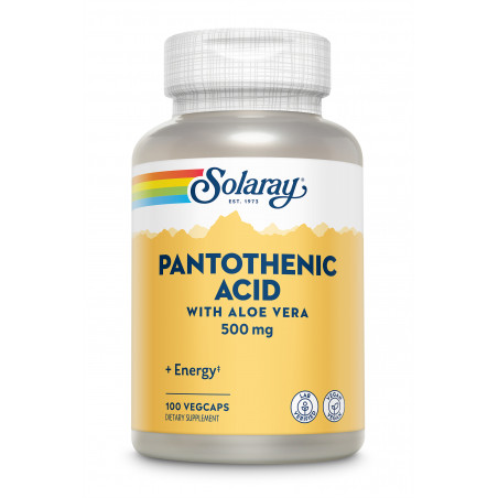 Comprar PANTOTENIC ACID 500 MG 100 CAP SOLARAY online - Coliseum