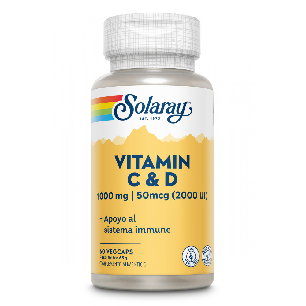 Comprar online VITAMINA C+D 60 CAP SOLARAY - Farmacia Coliseum
