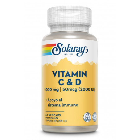 Comprar online VITAMINA C+D 60 CAP SOLARAY - Farmacia Coliseum
