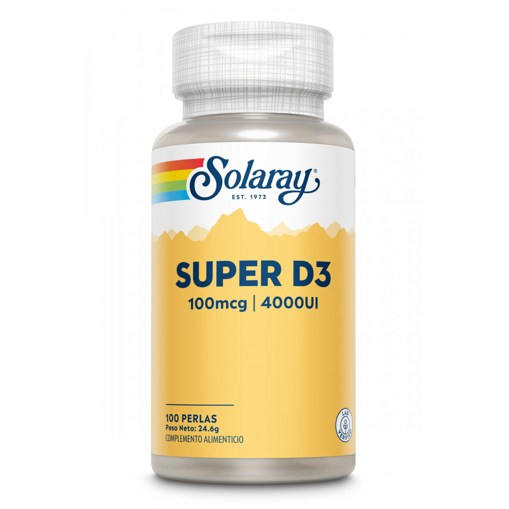 Comprar online SUPER D3 4000 UI 100 PERLAS SOLARAY - Farmacia Coliseum