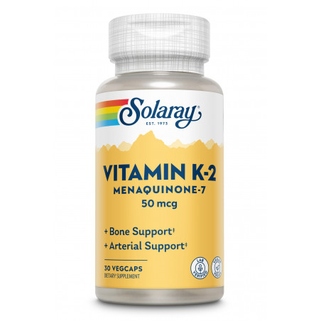 Comprar VITAMINA K-2 (MENAQUINONA-7) 50 MCG 30 CAP SOLARAY online