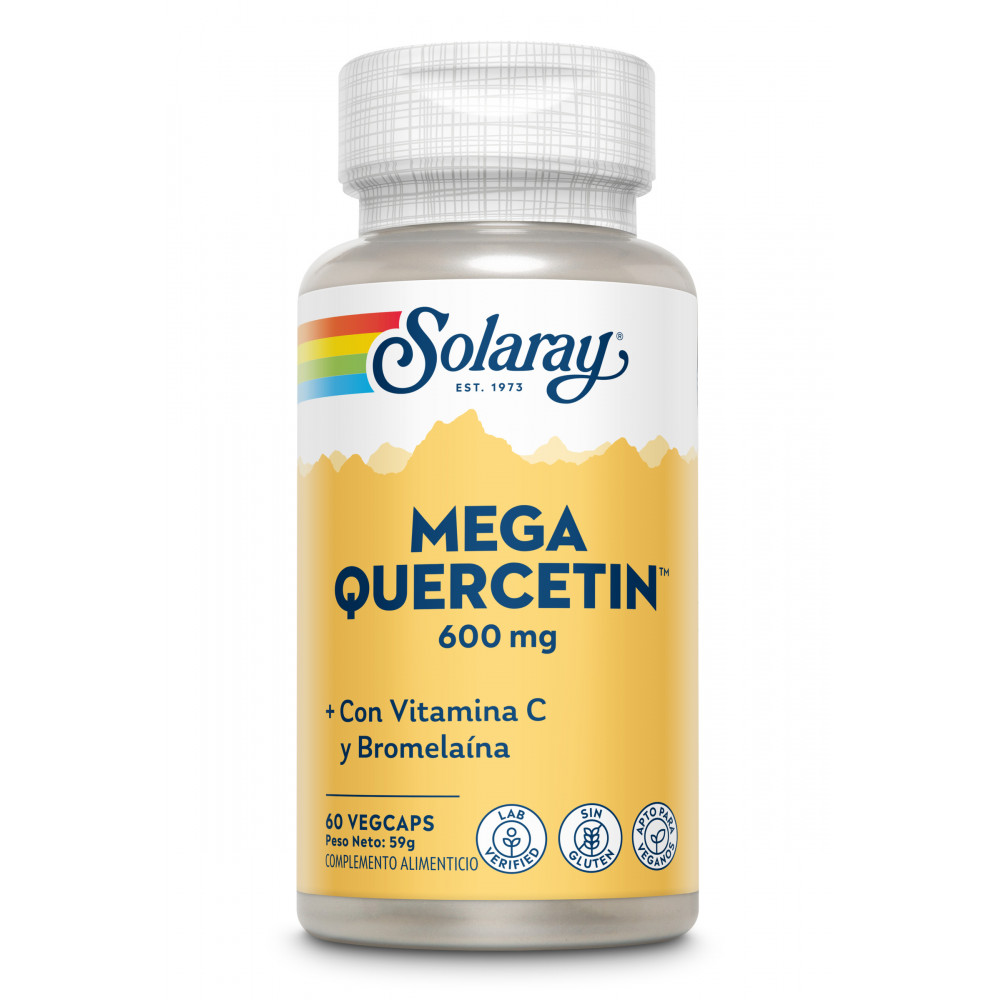 Comprar online MEGA QUERCETIN 600 MG 60 CAP SOLARAY - Coliseum