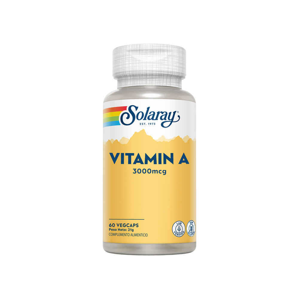 Comprar online VITAMINA A 10000UI 60 VEG CAPSULAS SOLARAY - Farmacia Coliseum