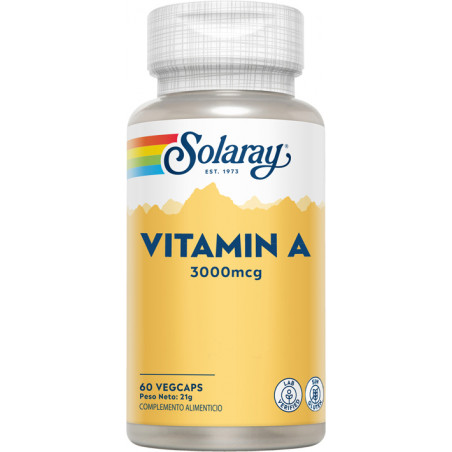 Comprar online VITAMINA A 10000UI 60 VEG CAPSULAS SOLARAY - Farmacia Coliseum