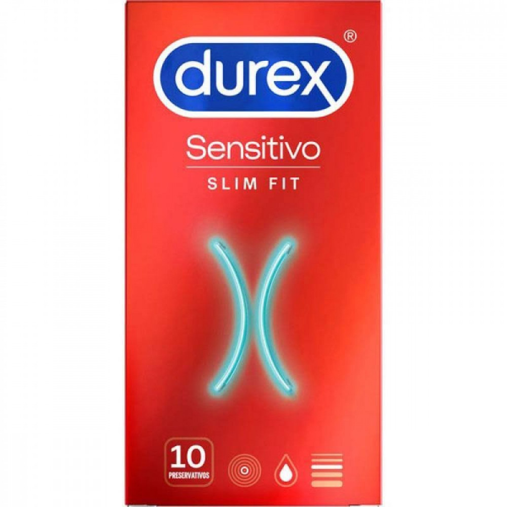 Comprar PRESERVATIVOS SENSITIVO SUAVE SLIM FIT 10 UNIDADES DUREX